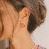 nach bijoux j1069 tomato stud earrings 1