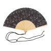 fisura hand folding fan cats black ac1731 p 02