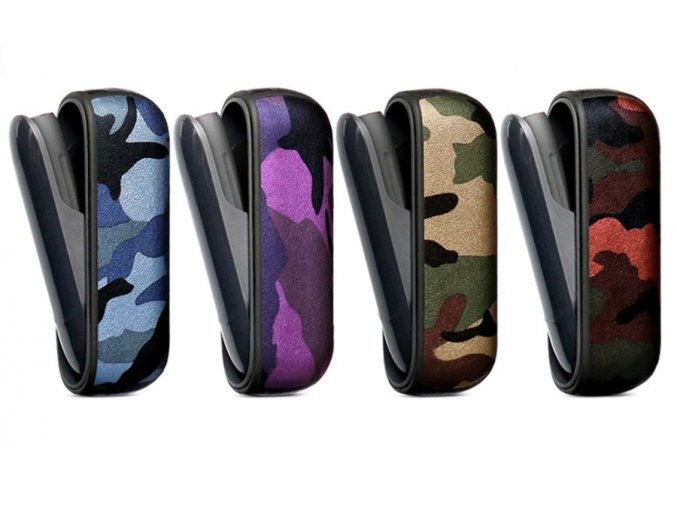 Kožený obal imitace army IQOS 3 DUO