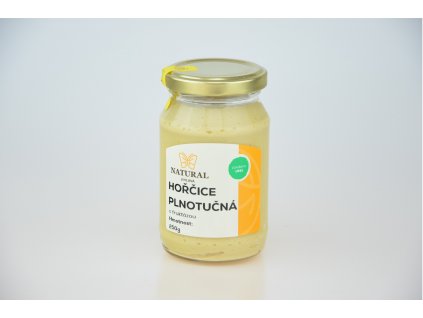 Hořčice plnotučná s fruktózou - Natural 250g, Natural Jihlava