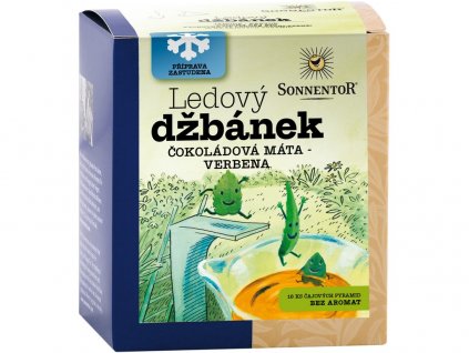 Ledový džbánek čokoládová máta – verbena bylinný čaj bio 32 g SONNENTOR