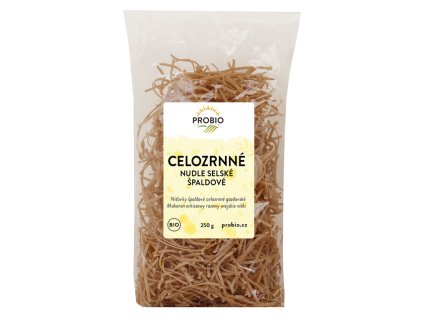 Nudle špaldové celozrnné selské BIO 250 g PROBIO