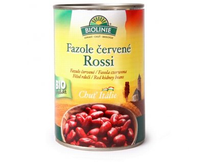 Fazole červené Rossi sterilované 400 g BIOLINIE