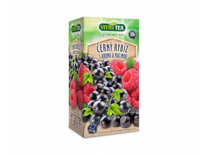 Černý rybíz s arónií a malinou 40g VITTO TEA