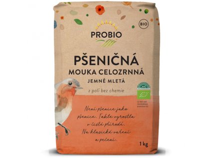 Mouka pšeničná celozrnná jemně mletá BIO 1 kg PROBIO