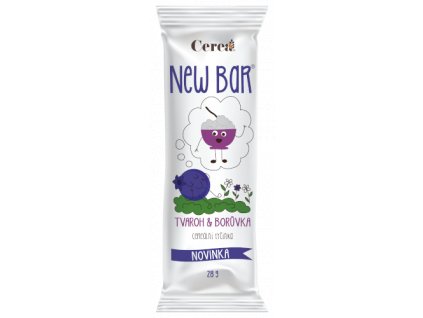 Cerea Baton zbożowy New Bar twarogowy jagoda 28g , Cereabar