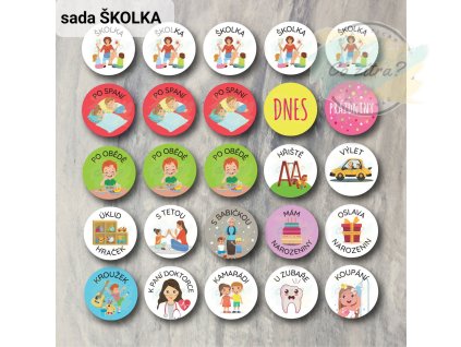 Sady Magnetek Škola nebo Školka