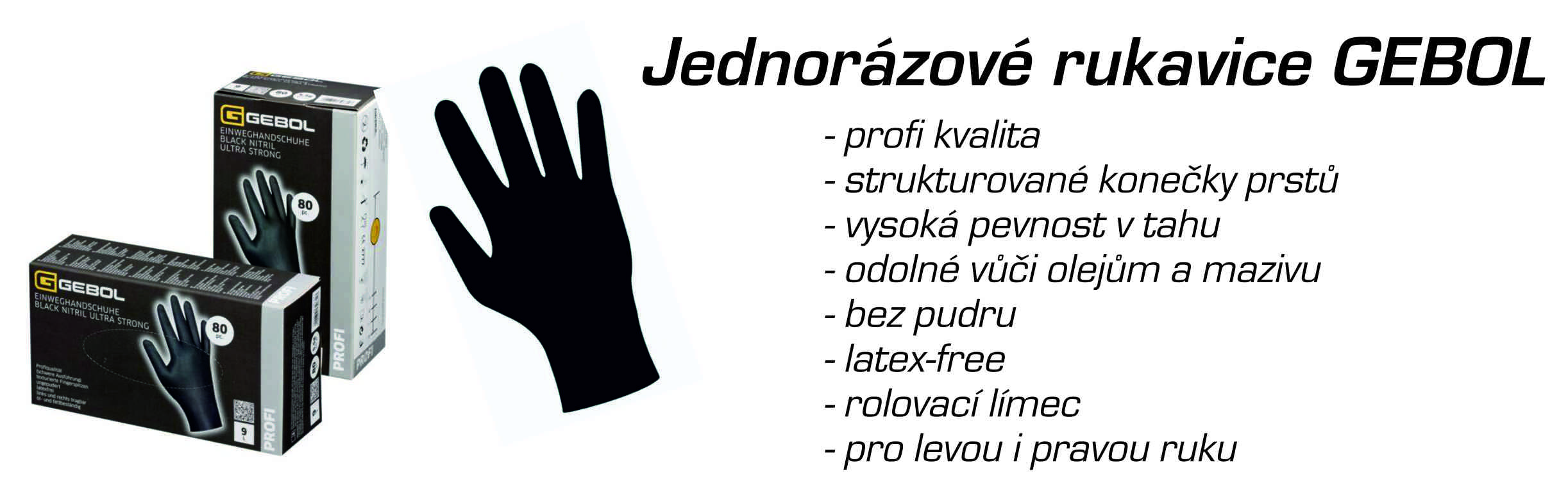 Jednorázové rukavice GEBOL