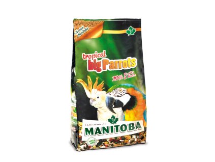 Manitoba Tropical Big Parrots 2 kg – prémiová směs pro velké tropické papoušky