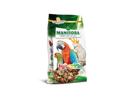 Manitoba Fruit Cocktail 700 g – směs sušeného ovoce a ořechů pro velké papoušky  Manitoba Fruit Cocktail