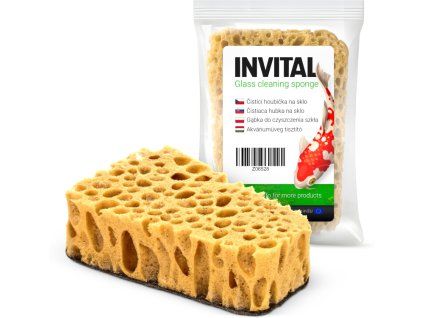 INVITAL čistící houba na sklo