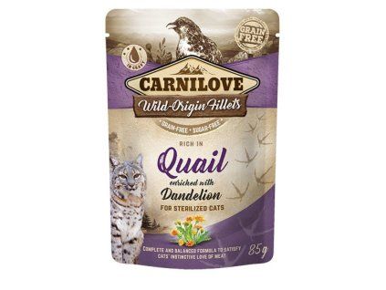 34854 kapsicka carnilove cat pouch with dandelion