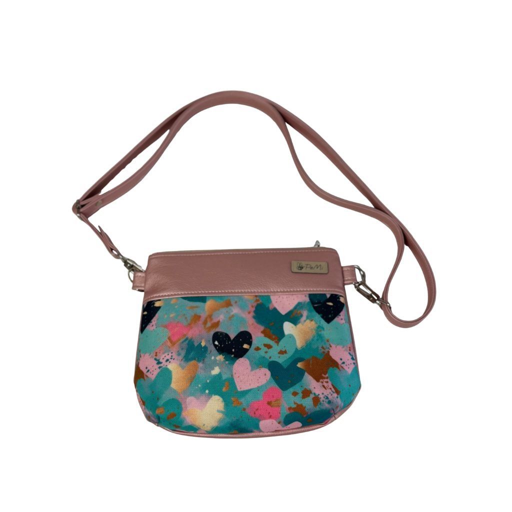 Malá crossbody kabelka - srdíčka