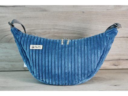Crossbody kabelka / ledvinka - modrá