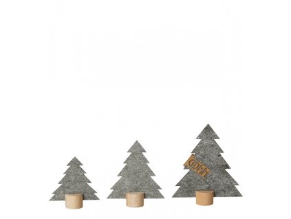 šedý filc stromek sada1