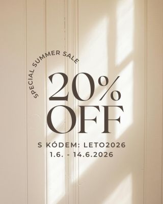 🎈 Dnes slavíme dvojnásobně! Den dětí a narozeniny naší mladší dcerky. ❤️ A protože radost se má sdílet: 20 % sleva na celý...