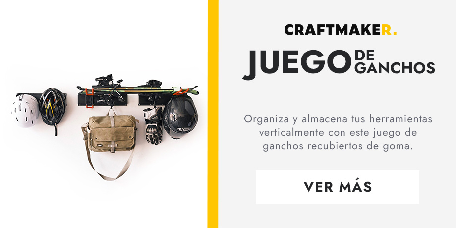 Ganchos de acero recubiertos de goma CRAFTMAKER