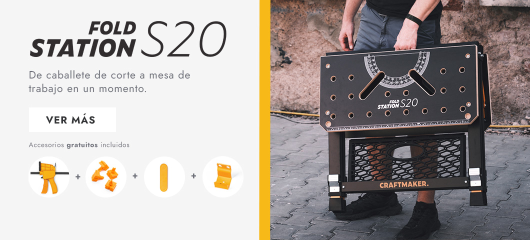 Caballete de corte y superficie de trabajo CRAFTMAKER FoldStation S20