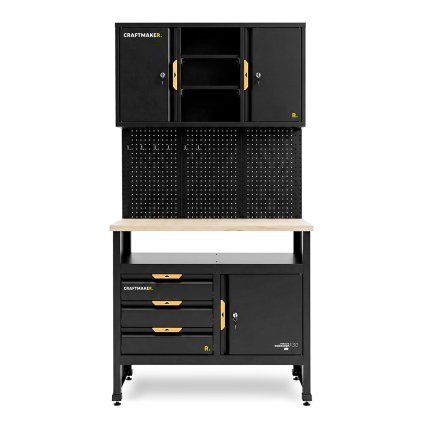 Conjunto de mobiliario de taller CRAFTMAKER F30 - 3 en 1