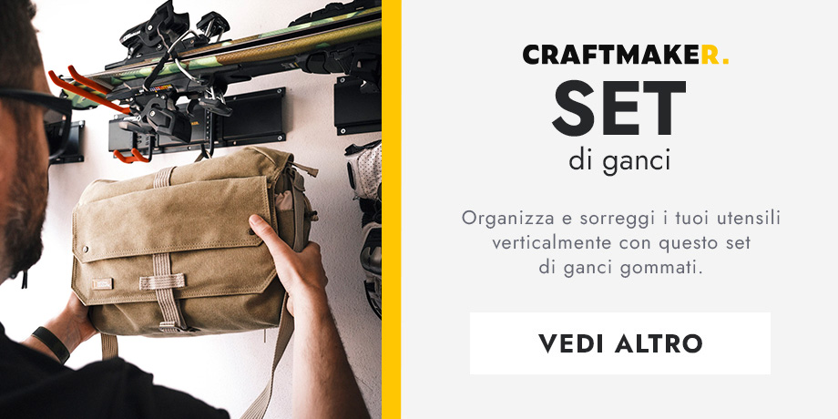 Ganci in Acciaio Gommato CRAFTMAKER