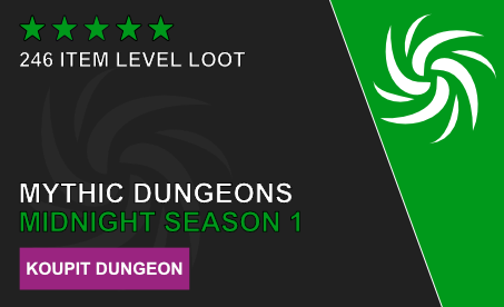 WoW Midnight - Mythic Dungeons boost - Crafturo.cz