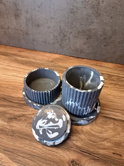 Set černý marble 2