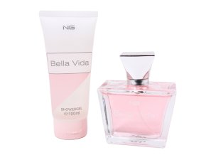 NG Dárková sada pro ženy, eau de parfum a sprchový gel 80+100 ml, Bella Vida