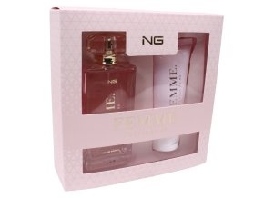 NG Dárková sada pro ženy, eau de parfum a sprchový gel 100+100 ml, Femme L'Odeur du NG