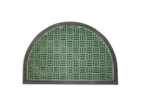 HOME ELEMENTS Rohož gumová + PP půlkruh, zelená, 40x60 cm