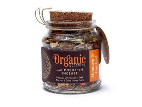 ARÔME Organické kadidlo ve skleničce, Mandarin & Bay Leaf