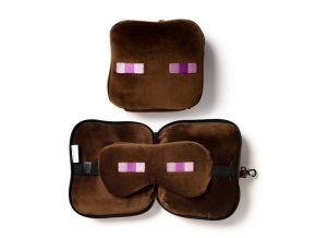 Cestovní polštář a maska na oči Relaxeazzz Minecraft Enderman1