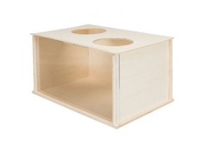 Box na norování pro králíky, 58 x 30 x 38 cm, dřevo/akryl