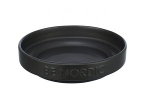 BE NORDIC keramická miska plytká, 0.3l / 16 cm, černá