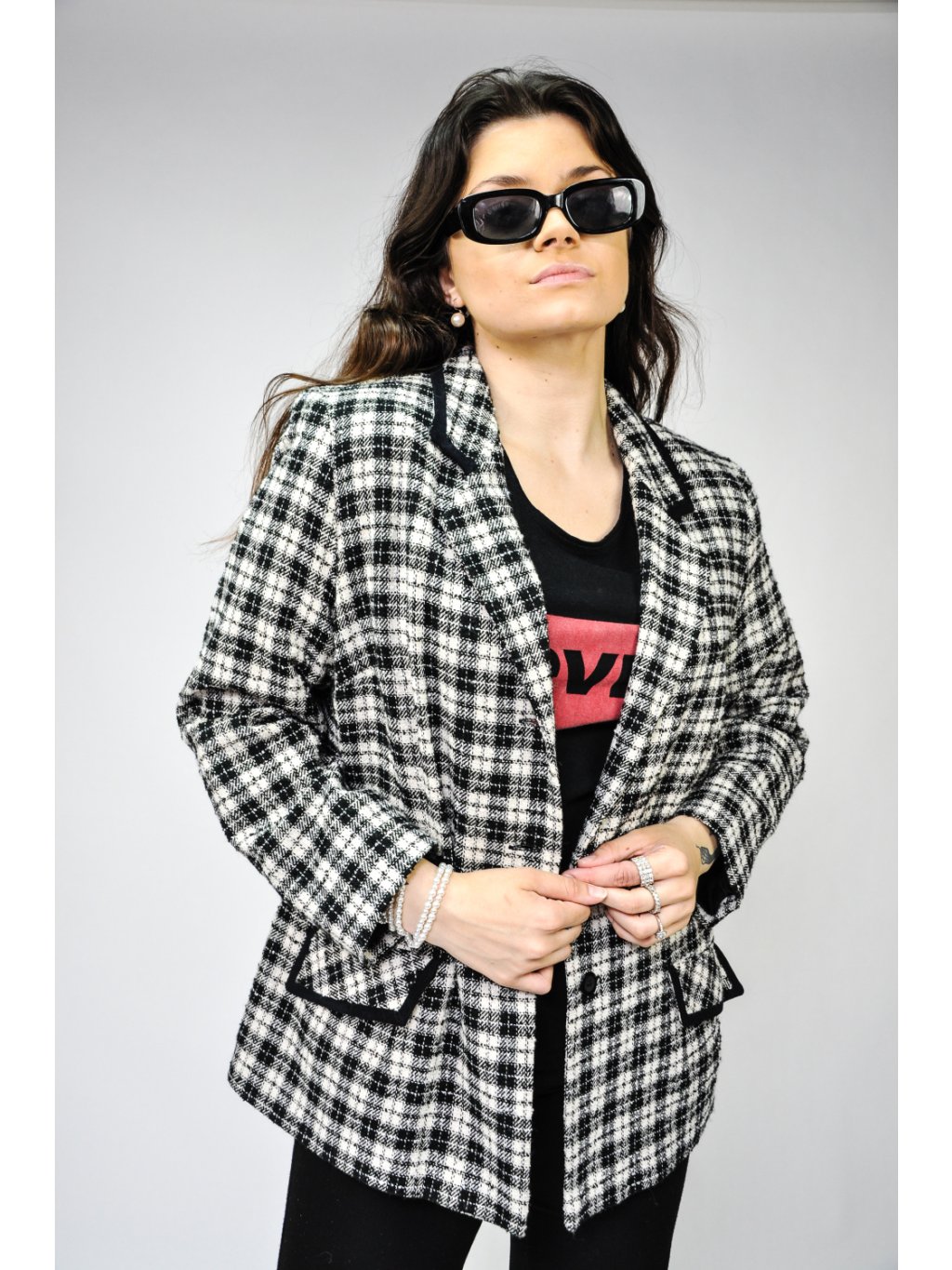 tartan vintage sáčko