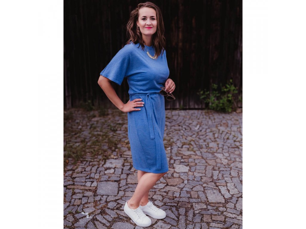 Merino šaty DANEA dámské Blanktyně modrá