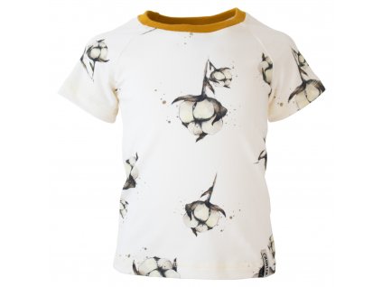 Organická bavlna tričko krátký rukáv kulatý výstřih dětské Bavlníky