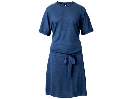 Merino šaty DANEA dámské Džínově modrá