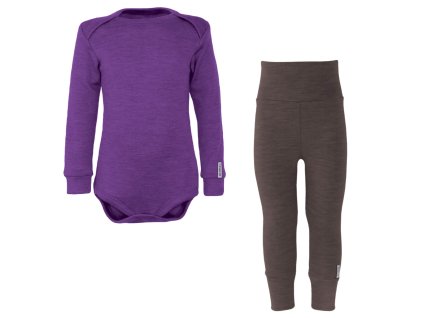 KOMPLET BODY FIALOVY MELIR KAMASE HNEDY MELIR