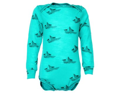 Loďky merino body dlouhý rukáv
