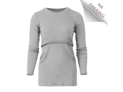 Dámské merino triko na kojení - na zakázku