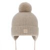 havana merino čepice béžová