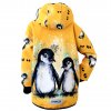Softshellová bunda zateplená detská Tučniaky