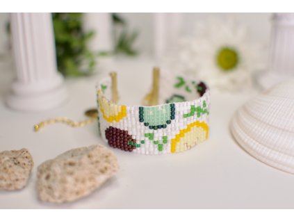 ručně tkaný náramek v řeckém stylu tzatziki crazy about greece in prague 1