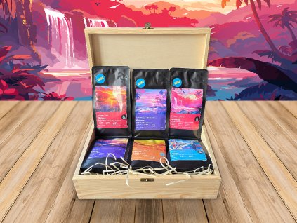 Darčekový drevený box Crazy Beans