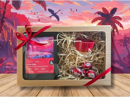 Kávová dárková sada Pura Vida a hrníček