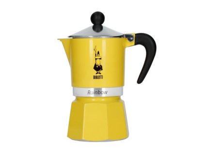 Moka konvička Bialetti Rainbow 3 šálky 130 ml žlutá