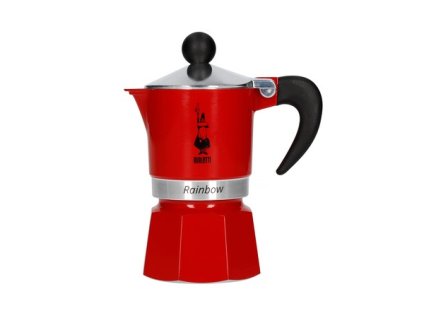 Moka konvička Bialetti Rainbow 3 šálky 130 ml červená