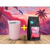 274 termohrnek kinto to go tumbler ruzovy 360 ml a kava pura vida 250g