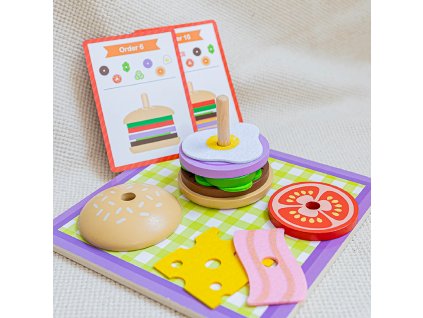 Tooky Toy Poskládej si Burger
