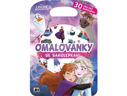 0005703 omalovanky se samolepkami ledove kralovstvi
